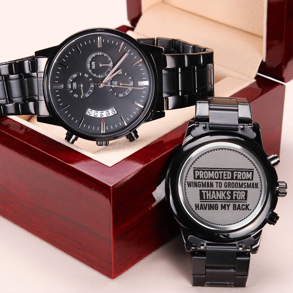 Groomsman Promoted From Wingman to Groomsman – Men's Watch — product image 5