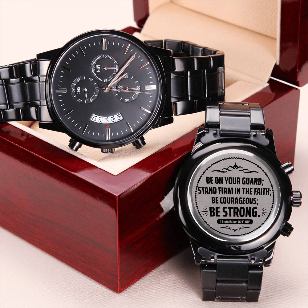 Be on Your Guard (1 Corinthians 1613 NIV) – Men's Watch — product image 10