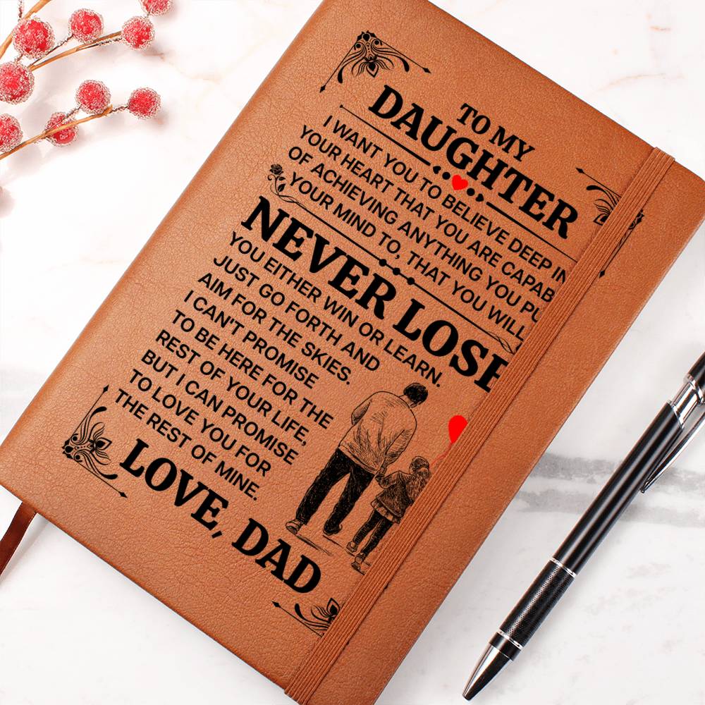 To My Daughter Promise – Leather Journal — product image 3