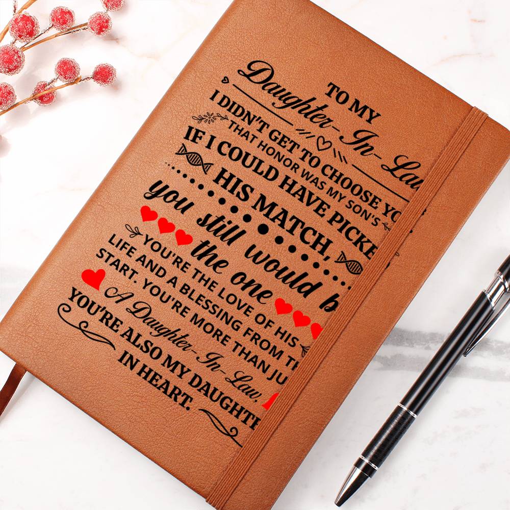 To My Daughter-in-Law Honor – Leather Journal — product image 2