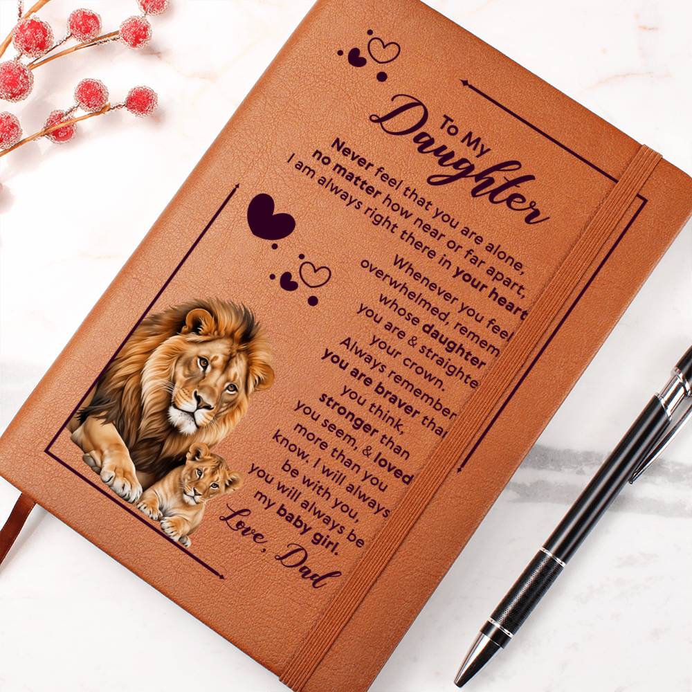 To My Daughter Your Crown – Leather Journal — product image 3