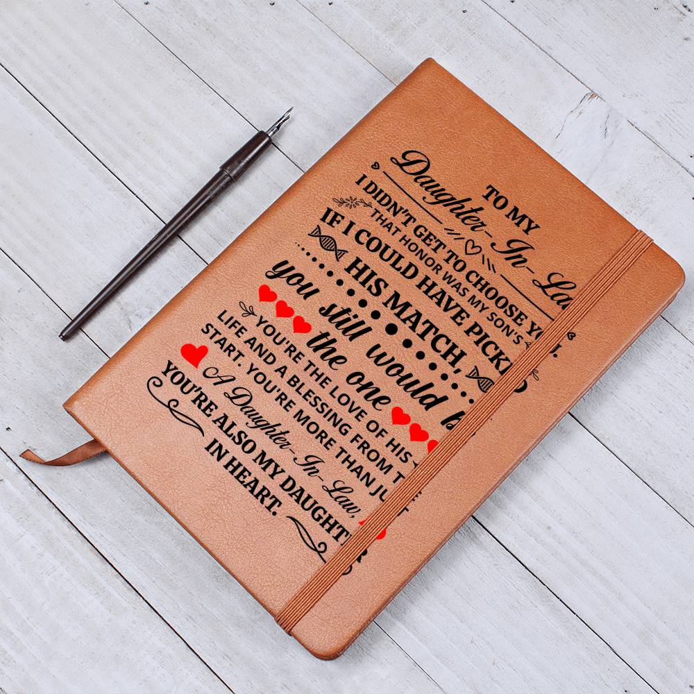To My Daughter-in-Law Honor – Leather Journal — product image