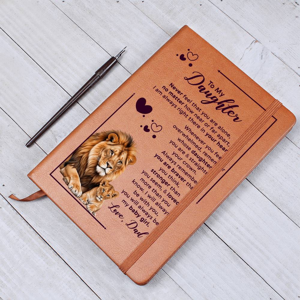 To My Daughter Your Crown – Leather Journal — product image 2