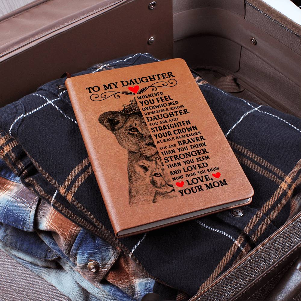 To My Daughter Lion Crown – Leather Journal — product image 7