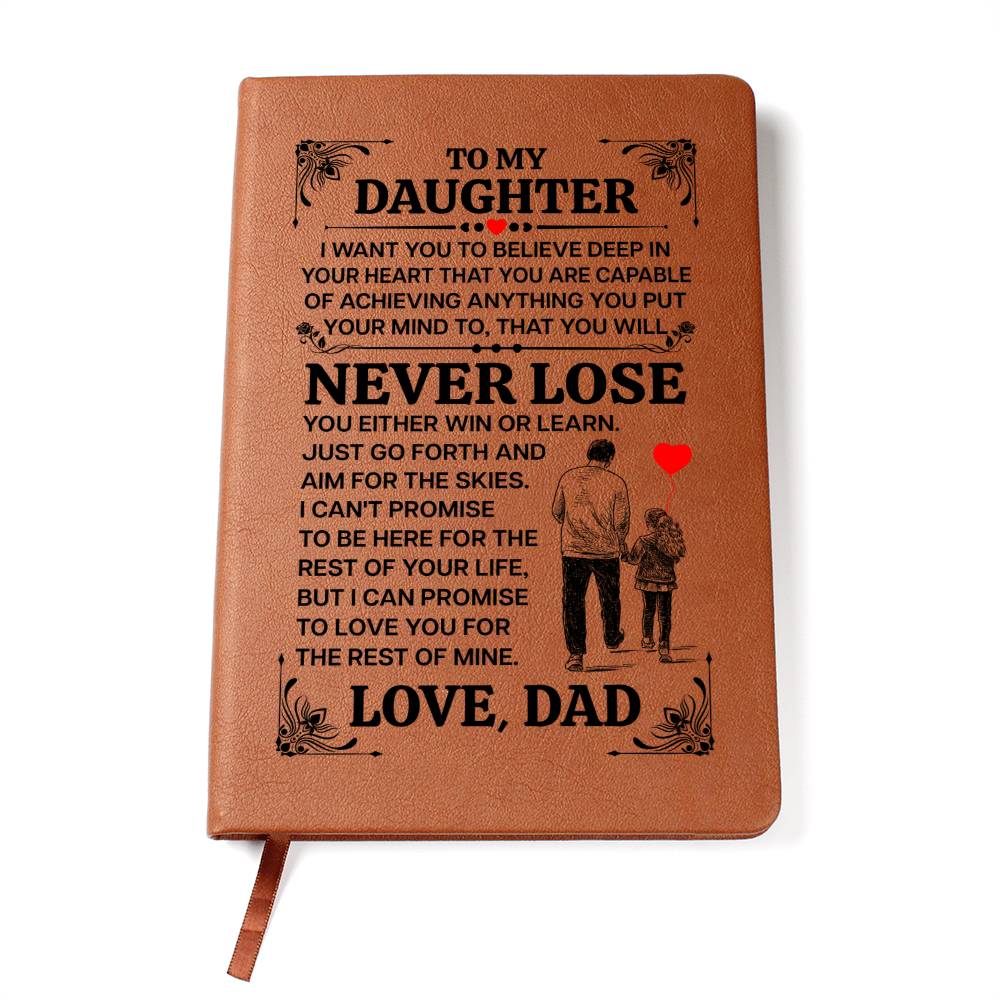 To My Daughter Promise – Leather Journal — product image