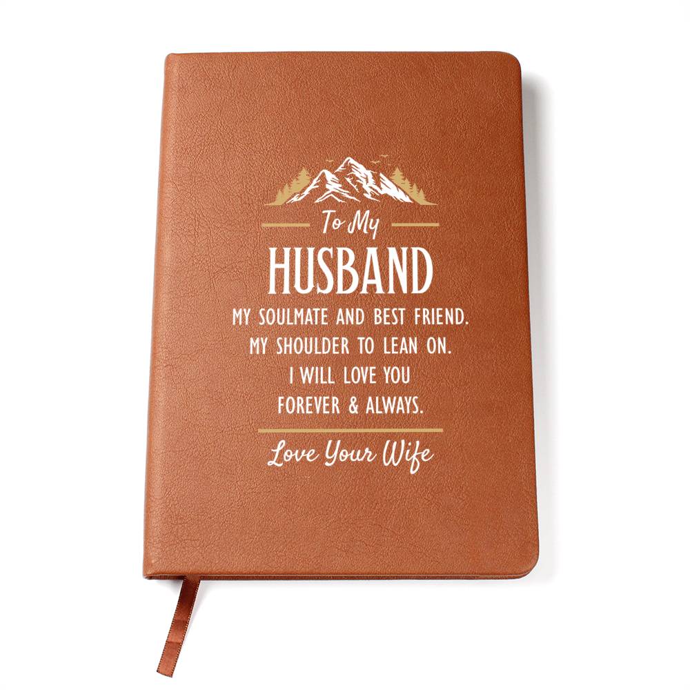 My Soulmate and Best Friend - Leather Journal — product image