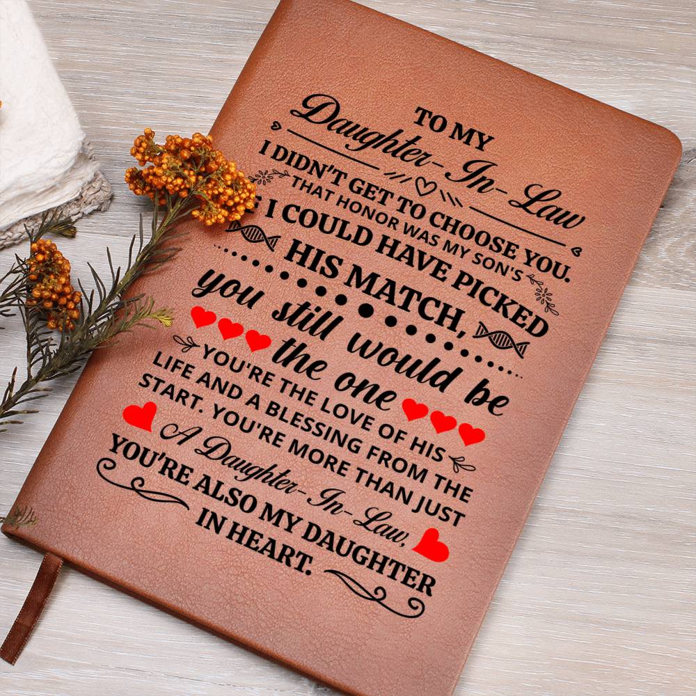 To My Daughter-in-Law Honor – Leather Journal — product image 3
