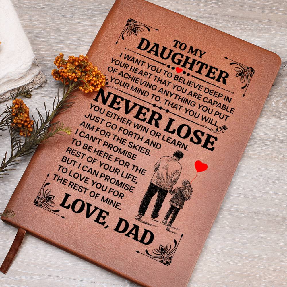 To My Daughter Promise – Leather Journal — product image 4