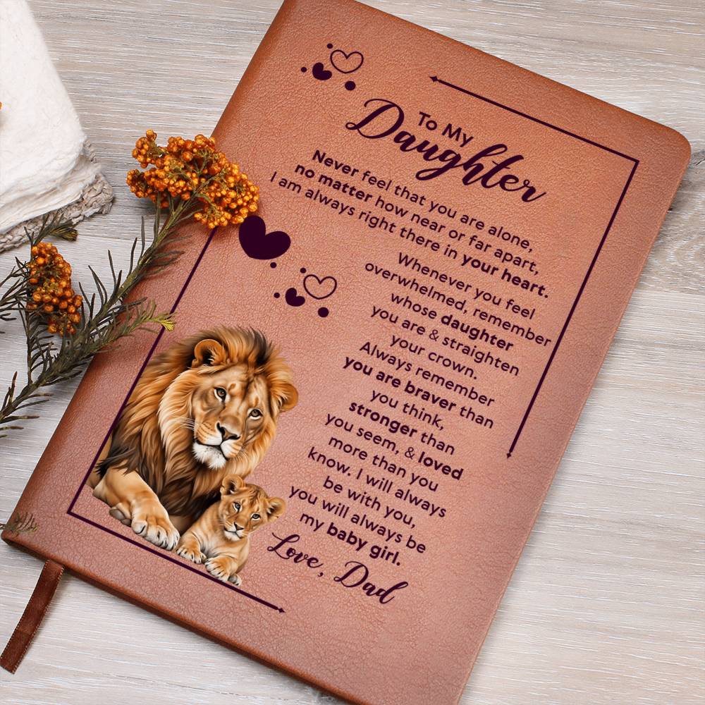 To My Daughter Your Crown – Leather Journal — product image 4