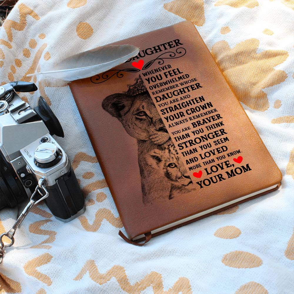 To My Daughter Lion Crown – Leather Journal — product image 5