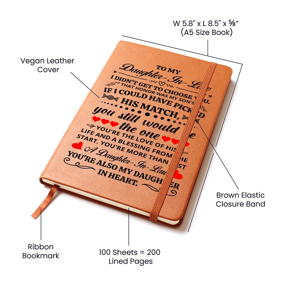 To My Daughter-in-Law Honor – Leather Journal — product image 7