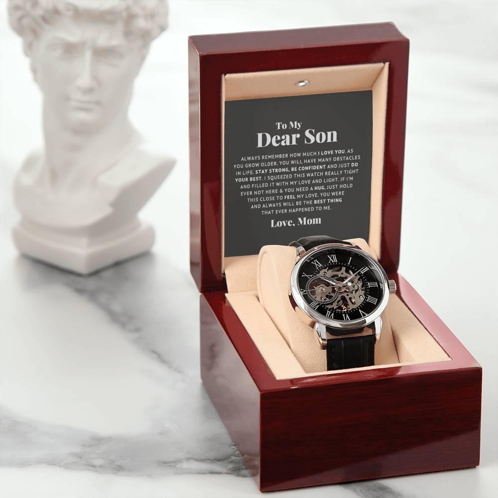 To My Dear Son Always Remember I Love You – Openwork Watch — product image 5