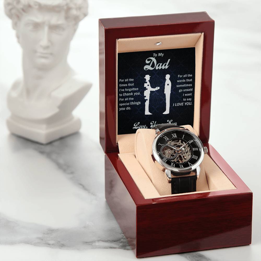 To My Dear Dad Always Remember I Love You – Openwork Watch — product image 5