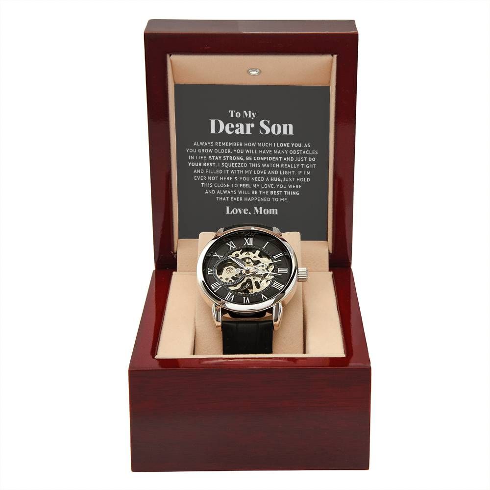 To My Dear Son Always Remember I Love You – Openwork Watch — product image 4