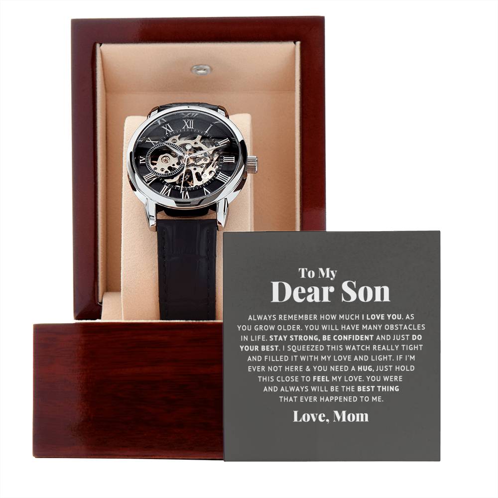 To My Dear Son Always Remember I Love You – Openwork Watch — product image 6