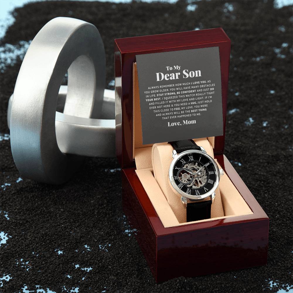 To My Dear Son Always Remember I Love You – Openwork Watch — product image 7
