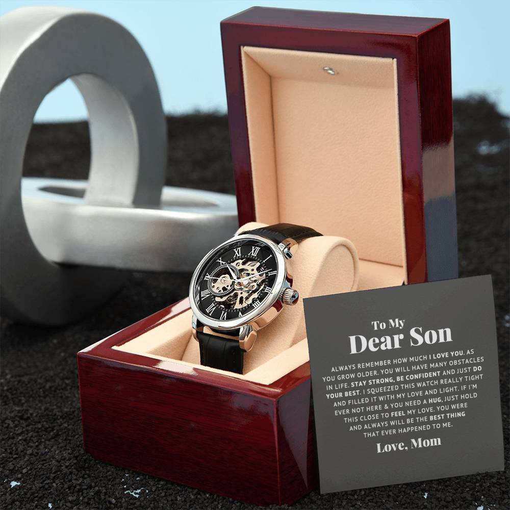 To My Dear Son Always Remember I Love You – Openwork Watch — product image 8