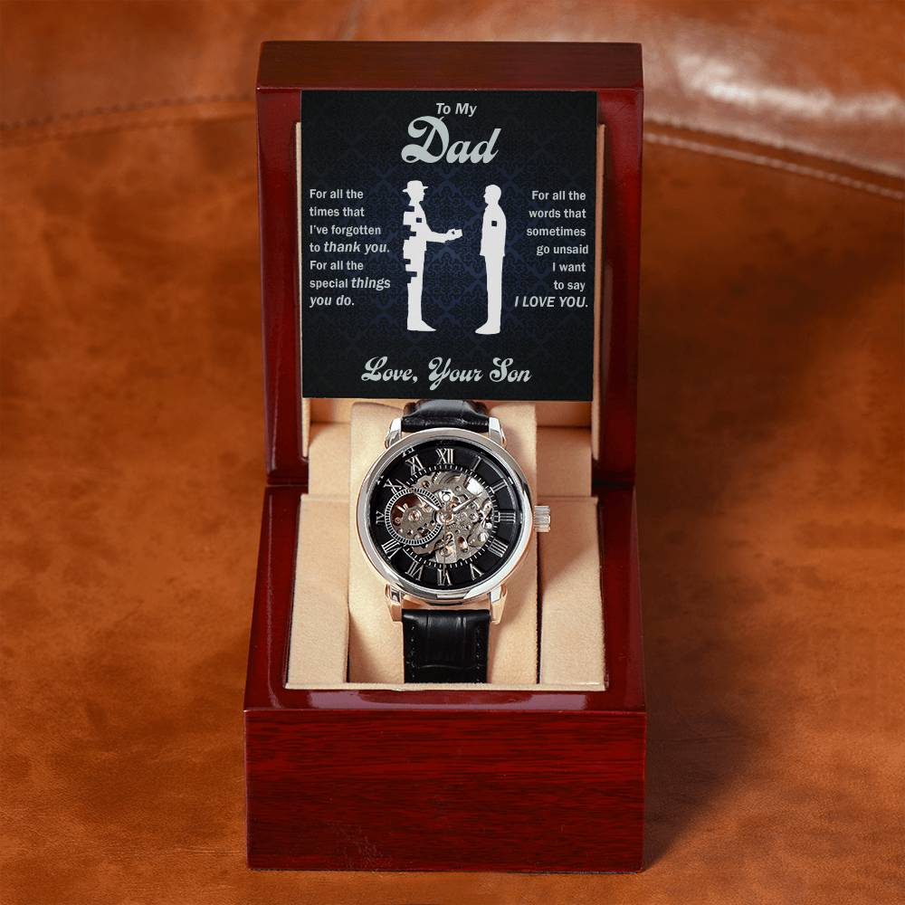 To My Dear Dad Always Remember I Love You – Openwork Watch — product image 8
