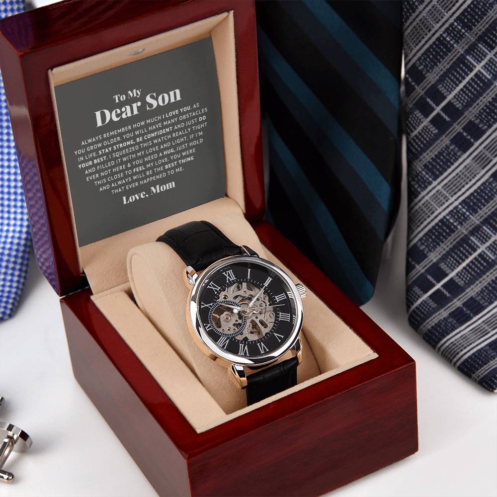 To My Dear Son Always Remember I Love You – Openwork Watch — product image 10