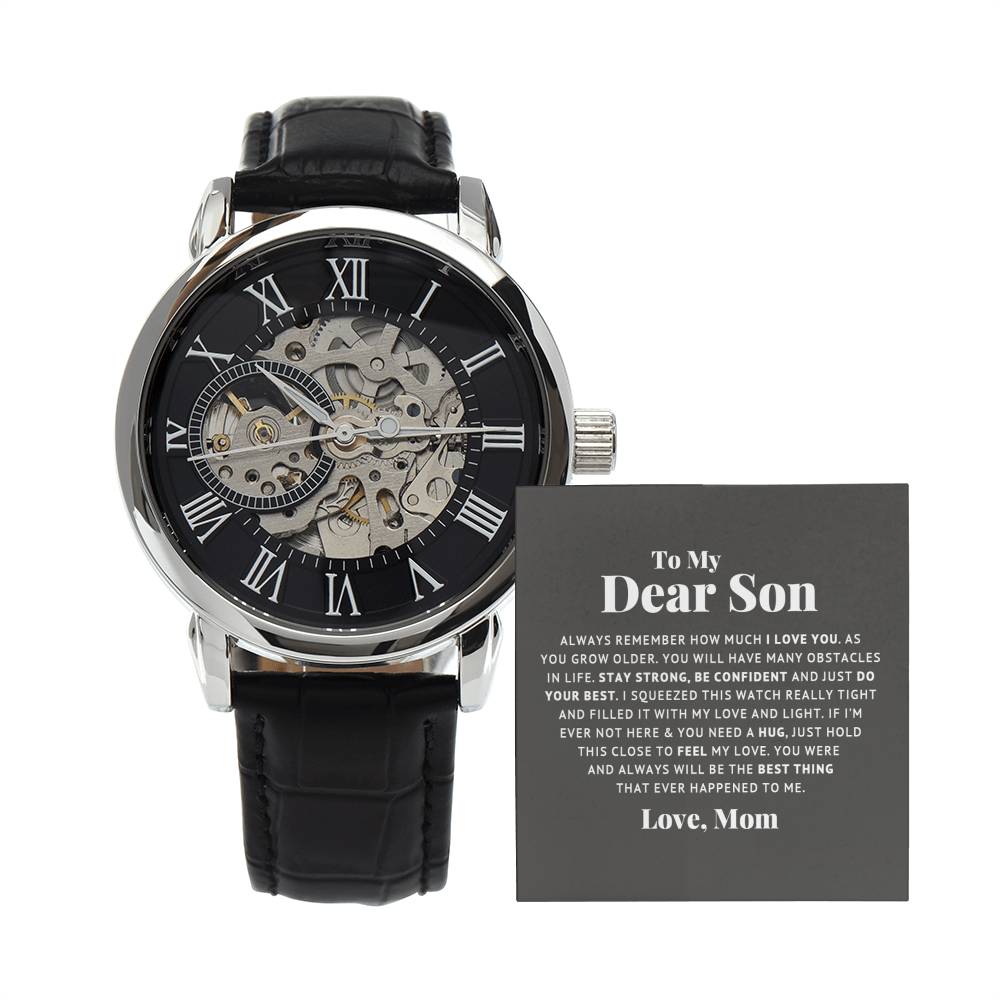 To My Dear Son Always Remember I Love You – Openwork Watch — product image
