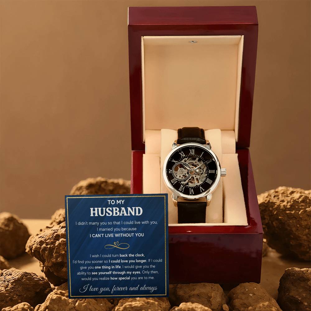 To My Husband Eyes – Openwork Watch — product image