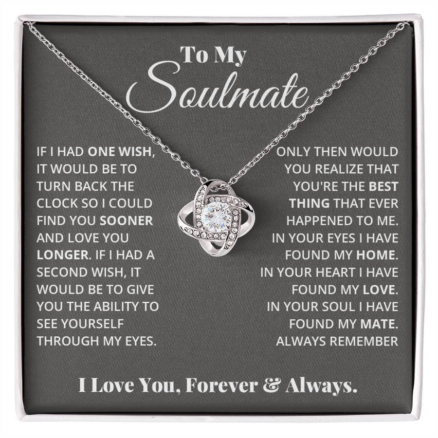 To My Soulmate - Love Knot Necklace — product image