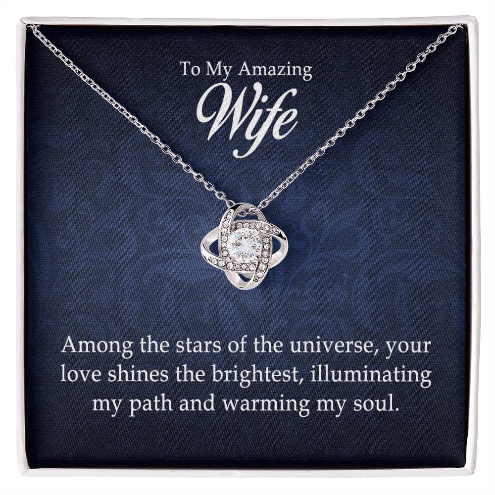 To My Amazing Wife - Love Knot Necklace — product image