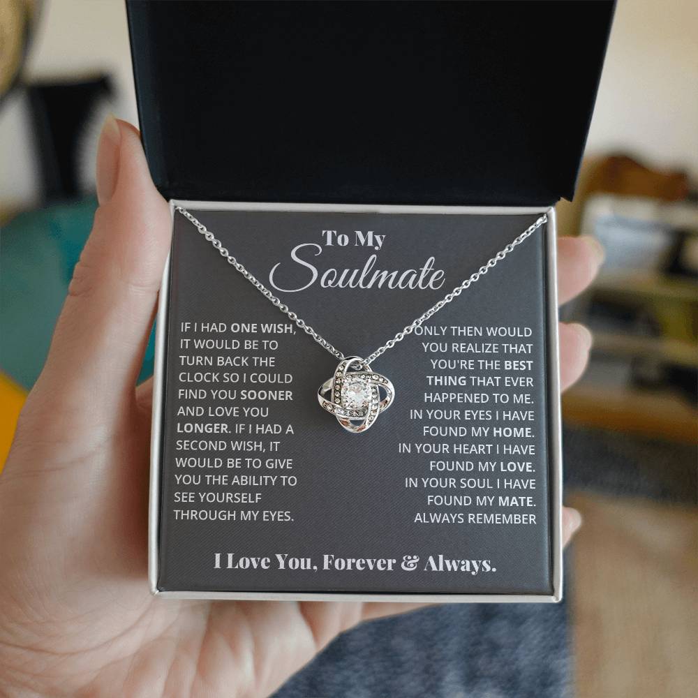 To My Soulmate - Love Knot Necklace — product image 2