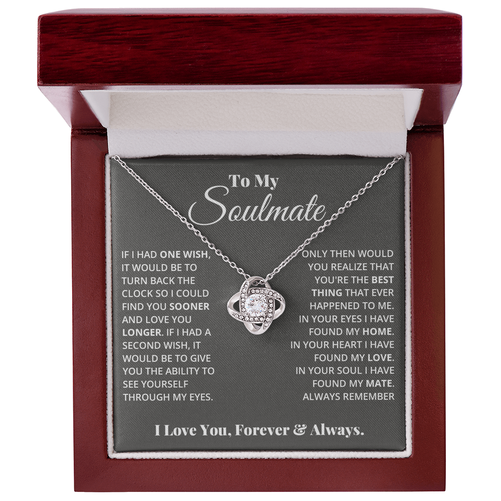 To My Soulmate - Love Knot Necklace — product image 4