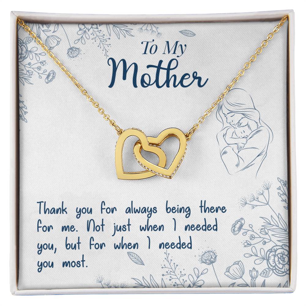 Thank You For Always Being There - Interlocking Hearts Necklace — product image 2
