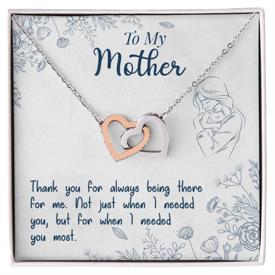 Thank You For Always Being There - Interlocking Hearts Necklace — product image