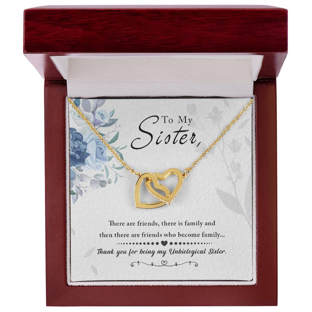 To My Sister - Interlocking Hearts Necklace — product image 6