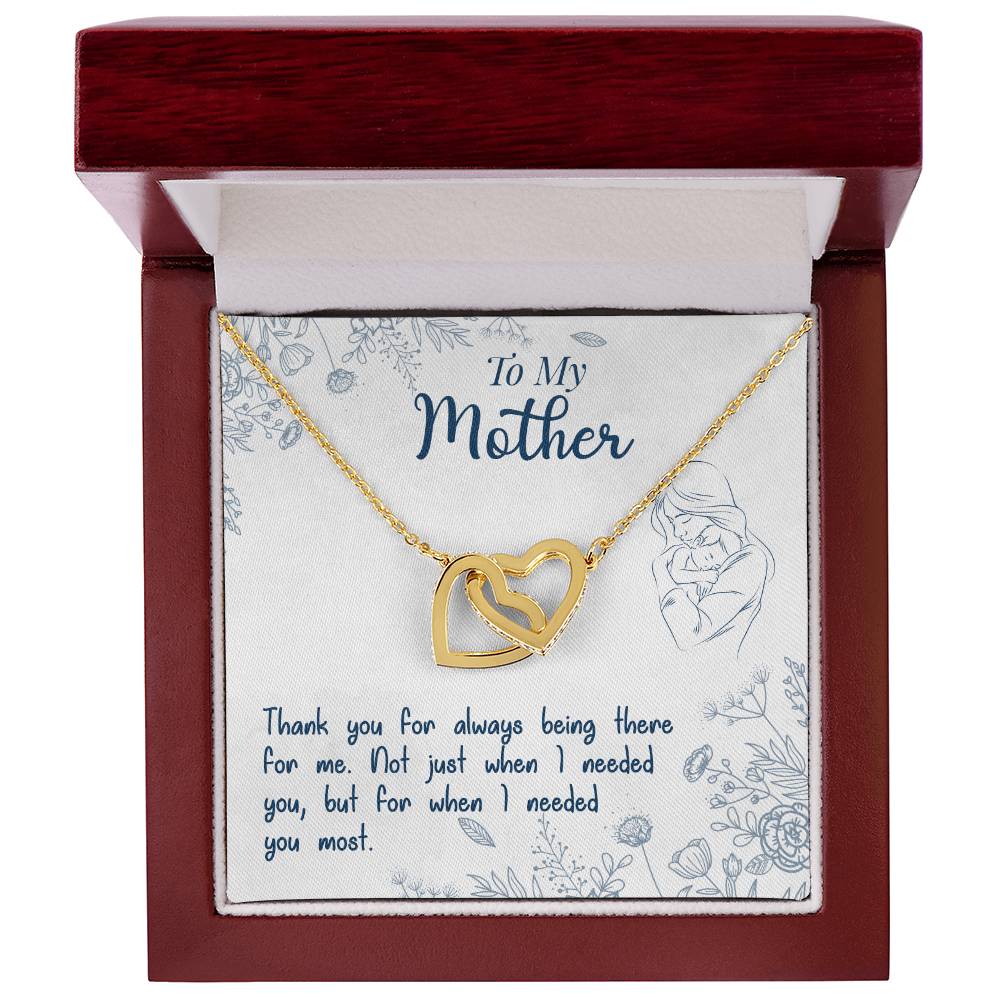 Thank You For Always Being There - Interlocking Hearts Necklace — product image 6
