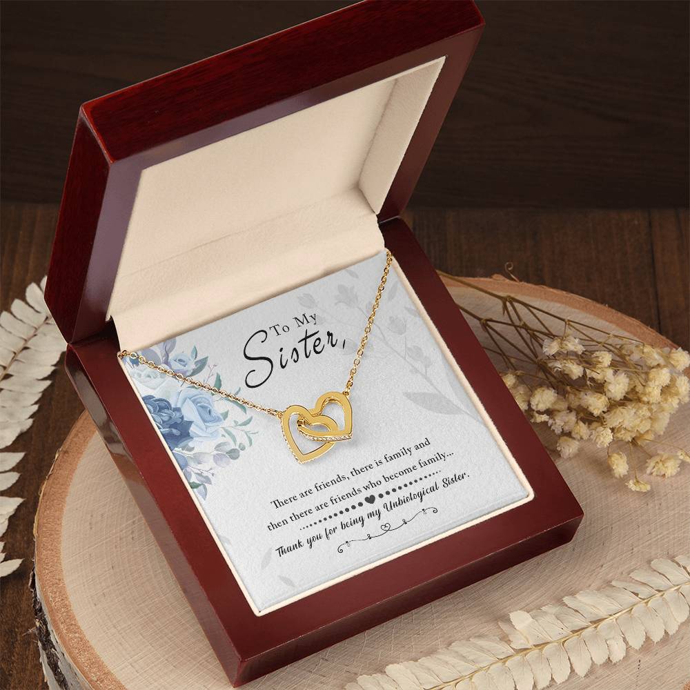 To My Sister - Interlocking Hearts Necklace — product image 7