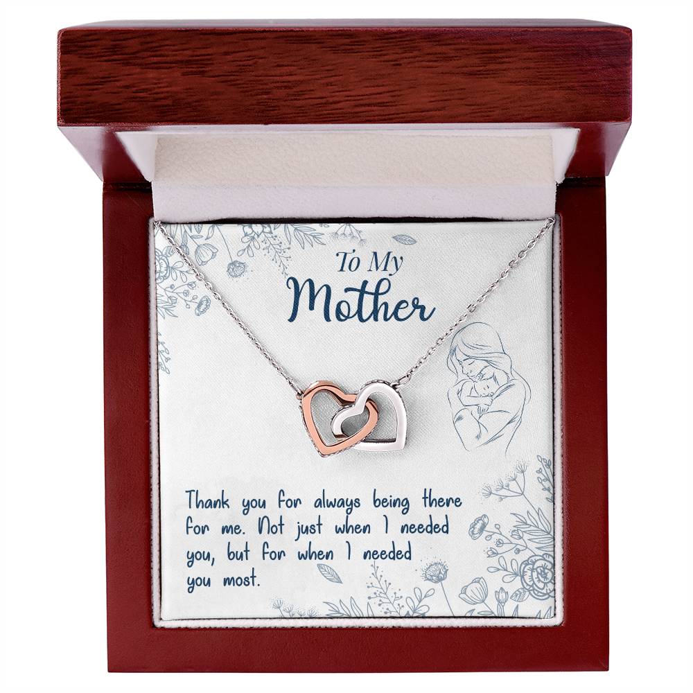 Thank You For Always Being There - Interlocking Hearts Necklace — product image 4