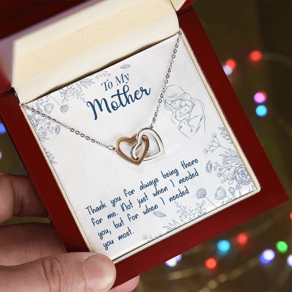Thank You For Always Being There - Interlocking Hearts Necklace — product image 5