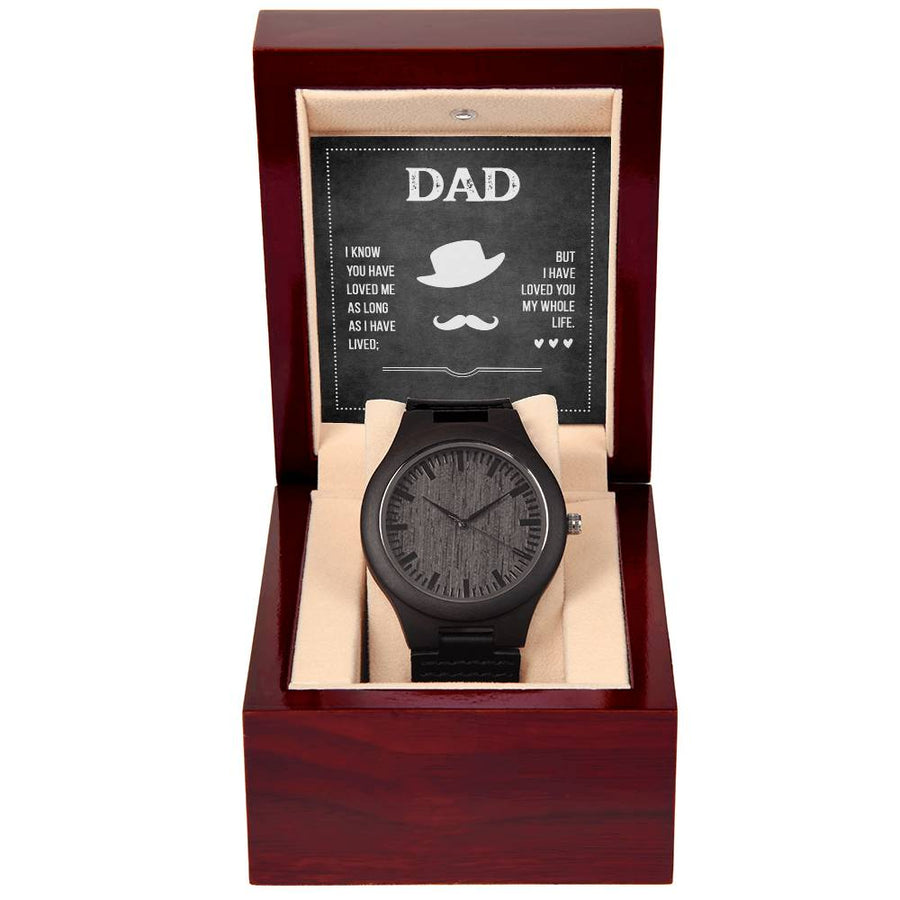 Dad's Love - Wooden Watch — product image