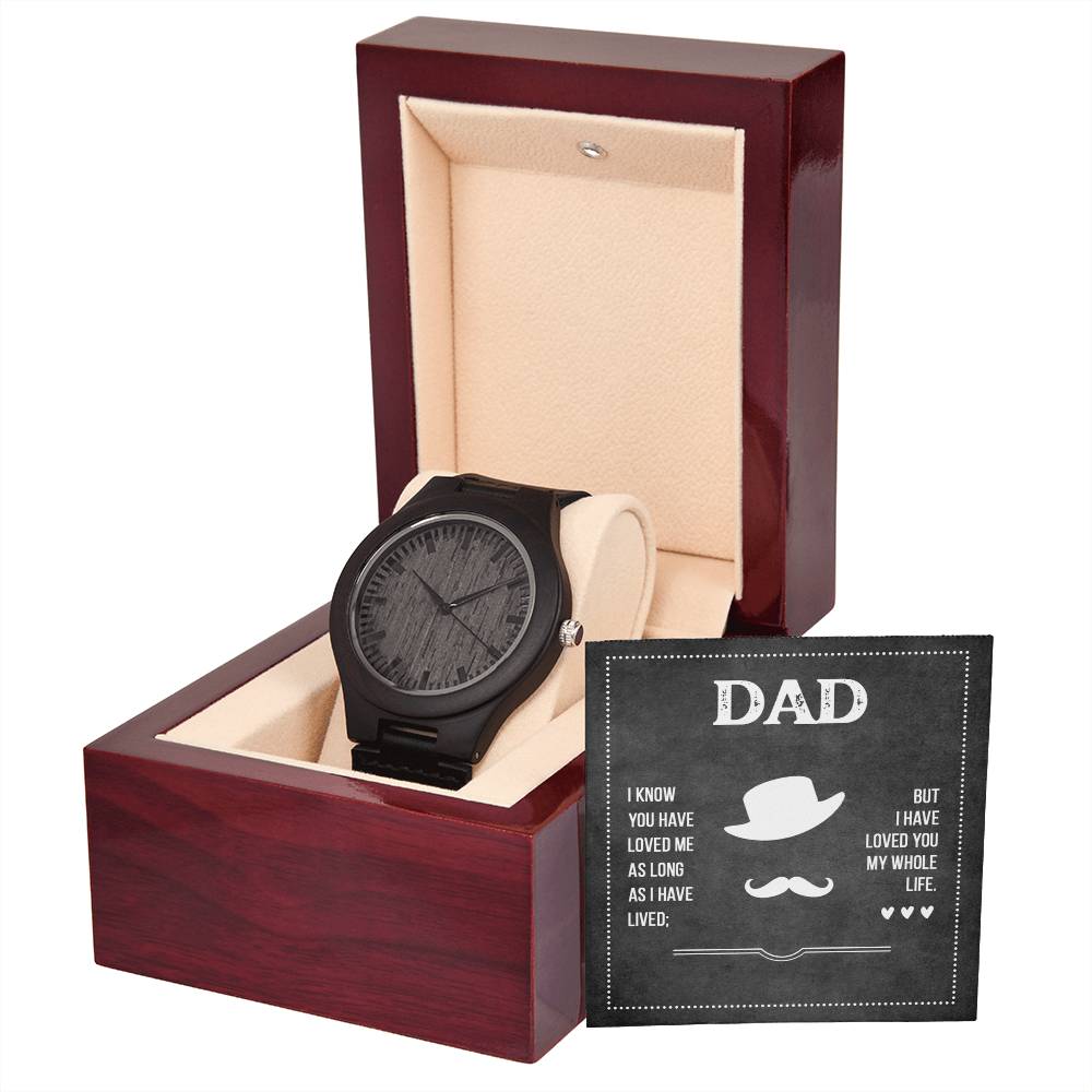 Dad's Love - Wooden Watch — product image 2