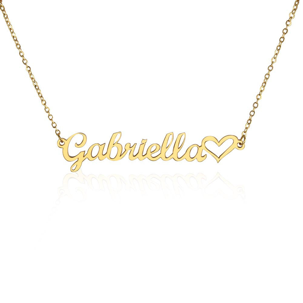 Classic Heart Style Name Necklace — product image 4