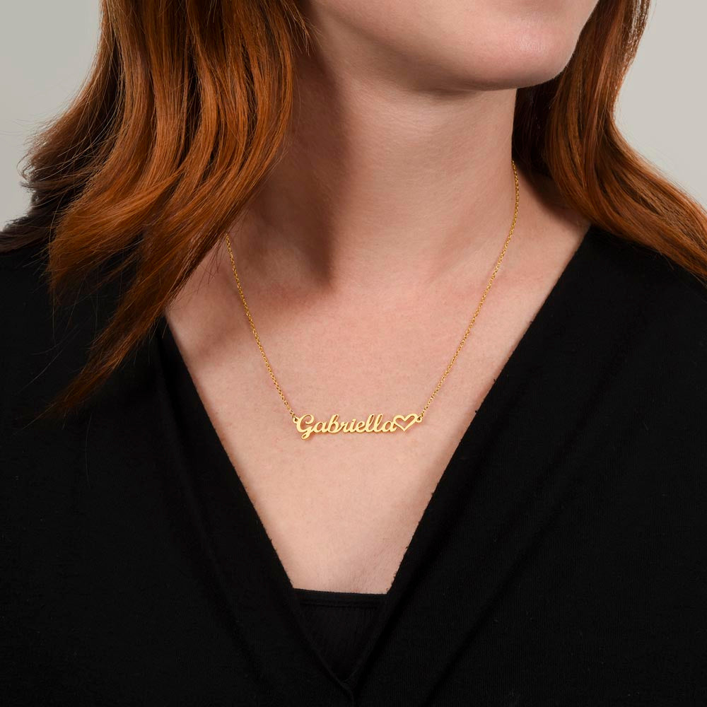 Classic Heart Style Name Necklace — product image 5