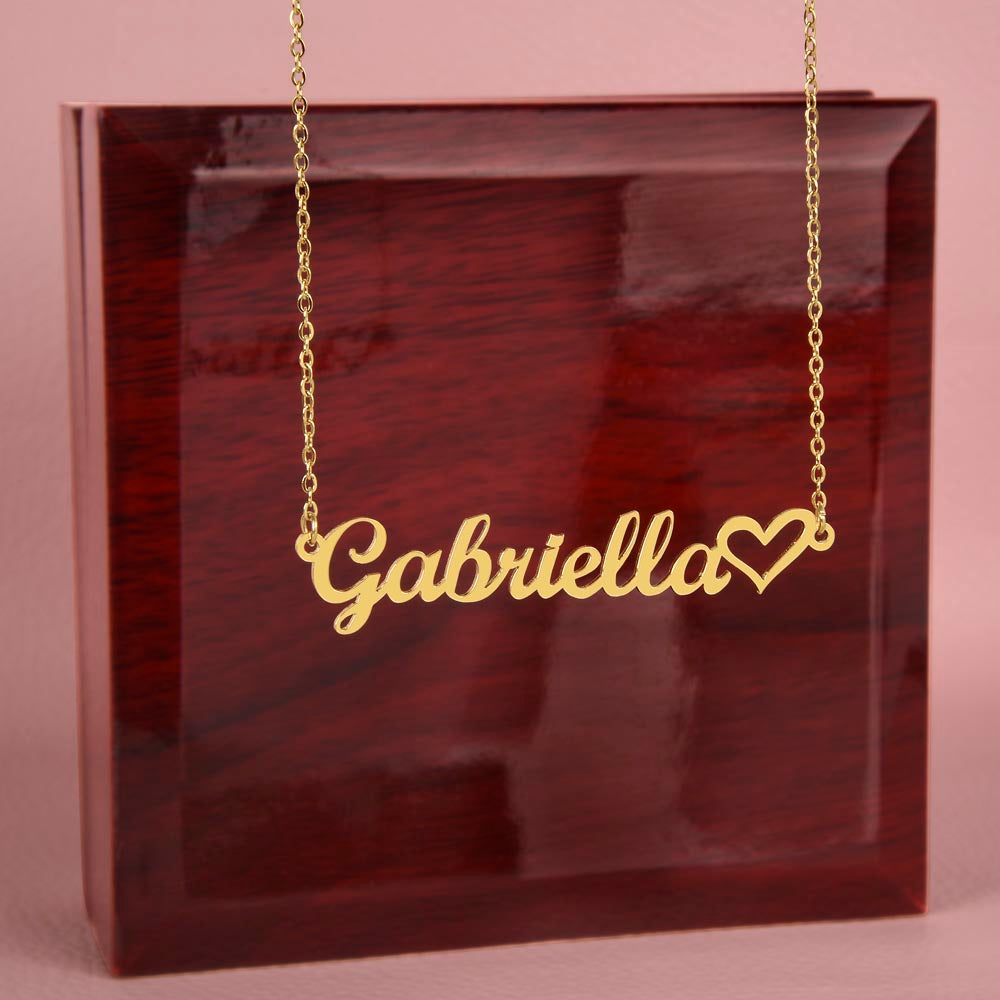 Classic Heart Style Name Necklace — product image 8