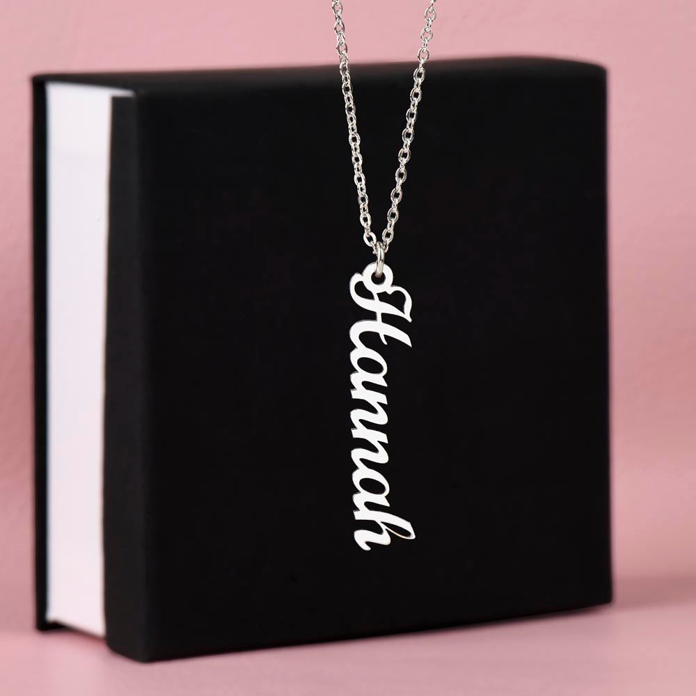 Classic Vertical Name Necklace — product image 2