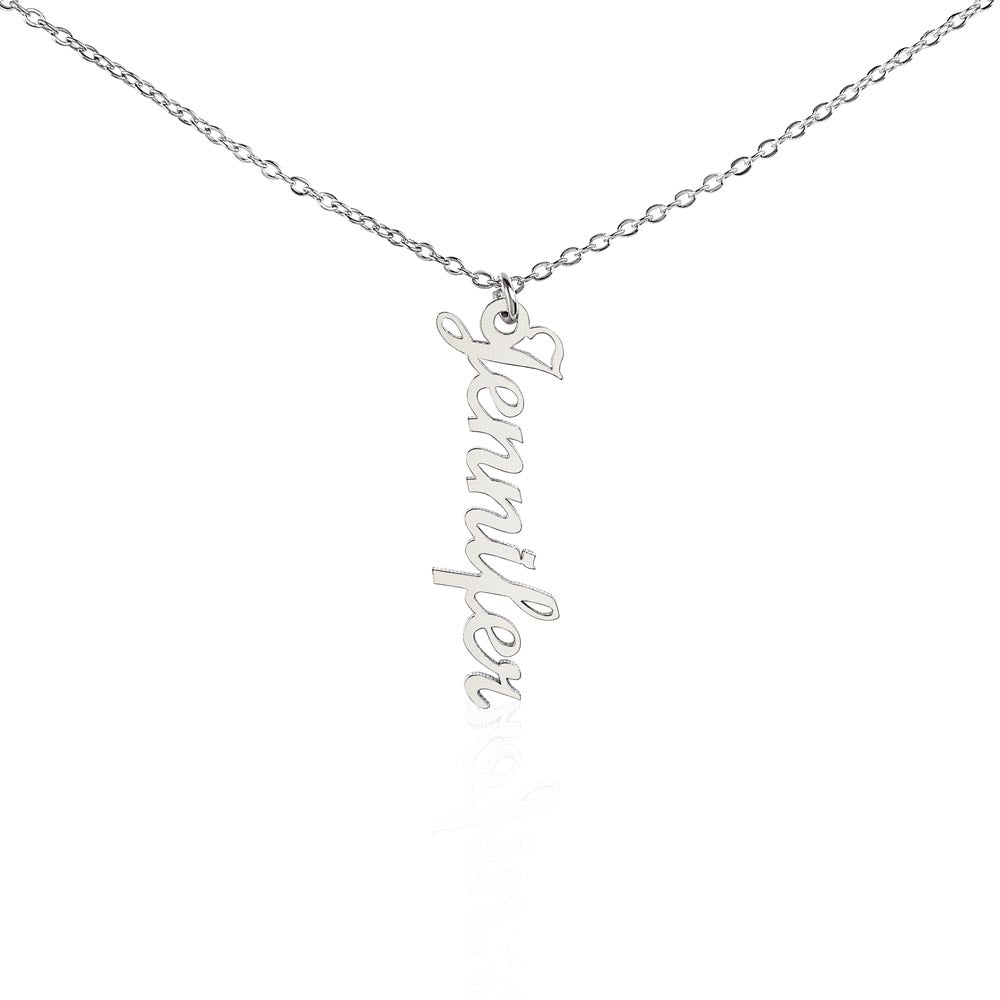 Classic Vertical Name Necklace — product image