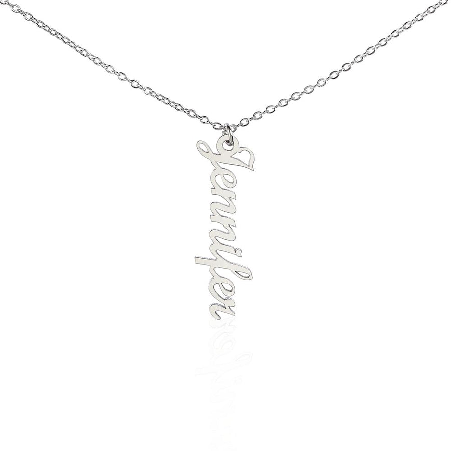 Classic Vertical Name Necklace — product image