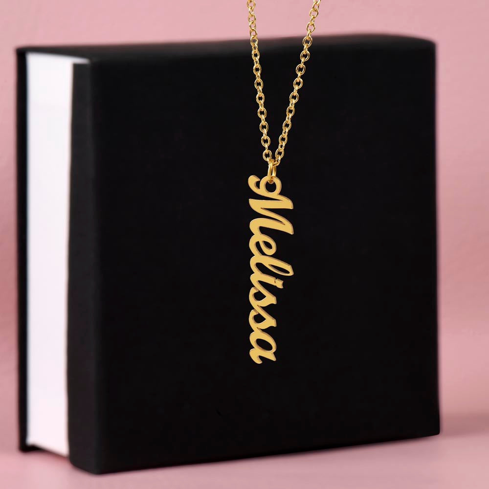 Classic Vertical Name Necklace — product image 5