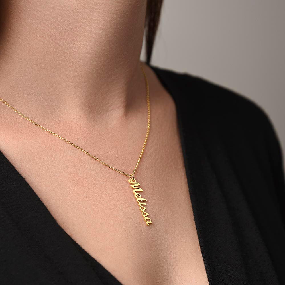 Classic Vertical Name Necklace — product image 6