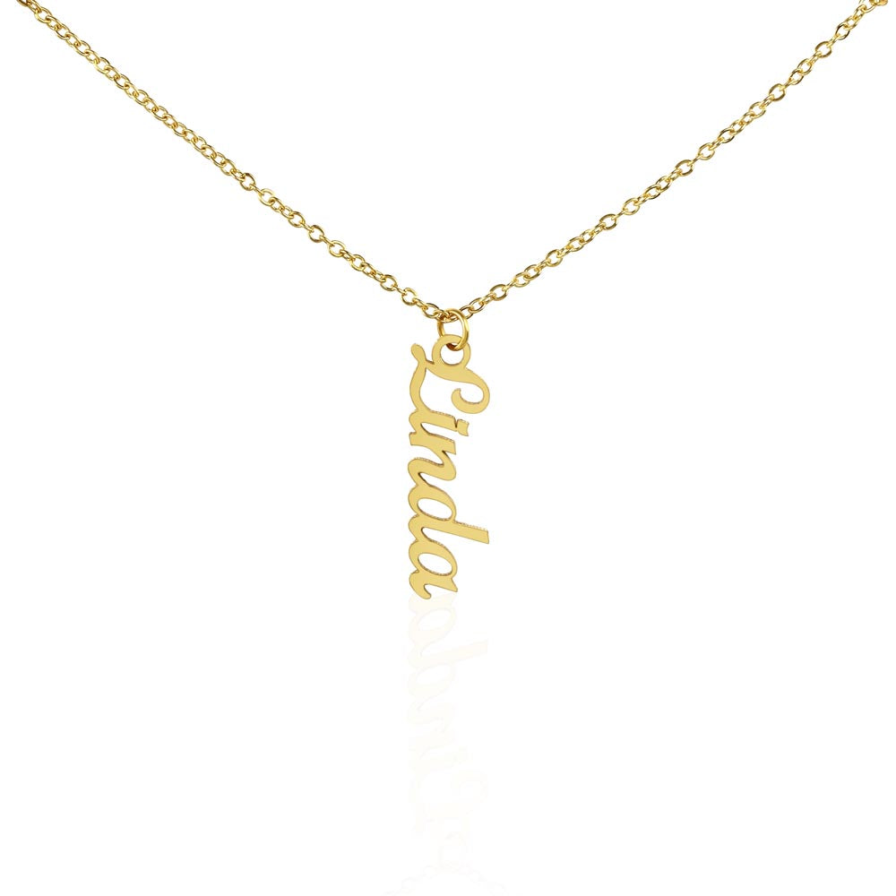 Classic Vertical Name Necklace — product image 4