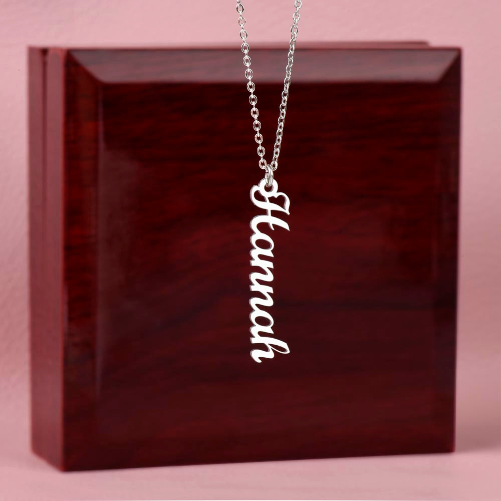 Classic Vertical Name Necklace — product image 7