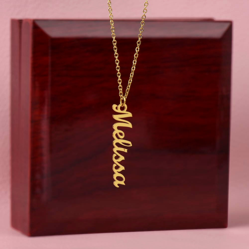 Classic Vertical Name Necklace — product image 8