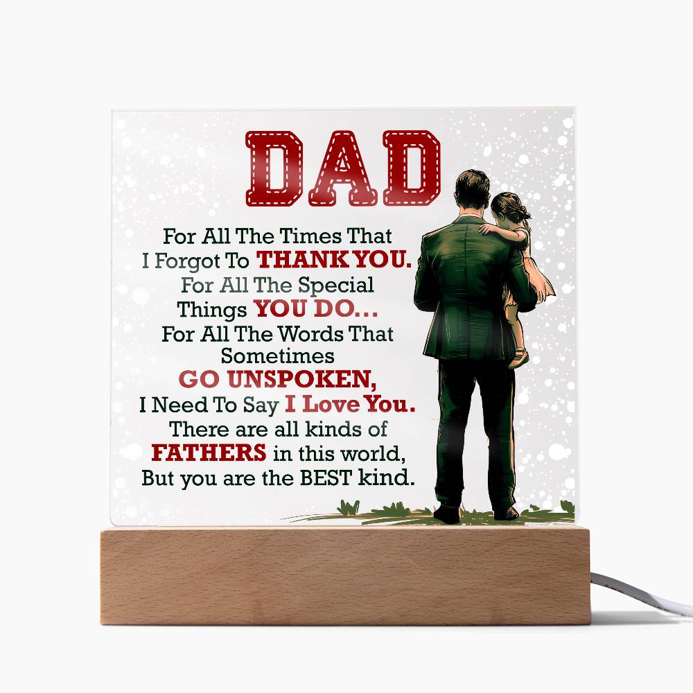 Thank You Dad - Acrylic Square — product image